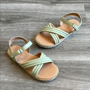 Cat & Jack toddler girls green sandals